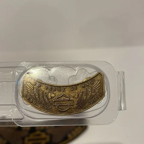 2013 Harley Davidson Wings HOG Jacket Vest Patch and Pin Badge - Picture 5 of 5